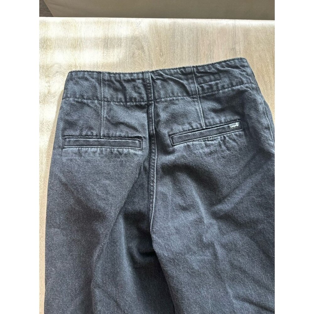 Levi's Premium Ribcage Wide Leg Tailored Women's Jeans in Black Size 27x32 - Picture 6 of 7